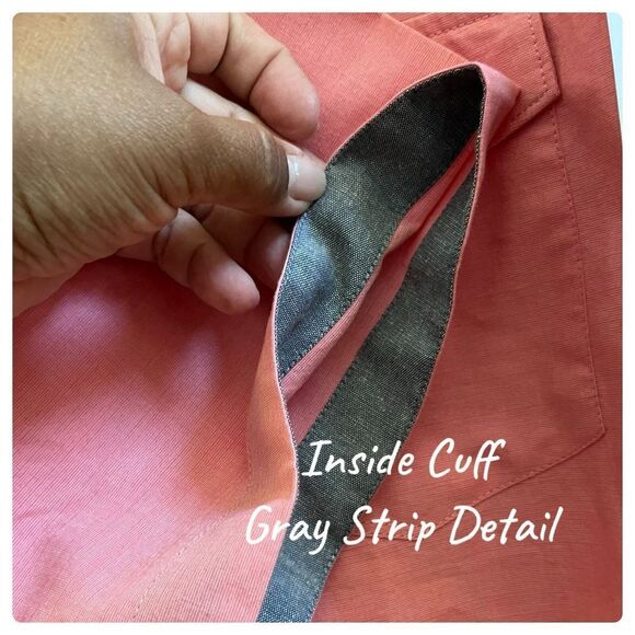 Free Planet Men's Deep Sea Coral Button Up Shirt Size 2X Resort Wear Beach - Picture 5 of 10